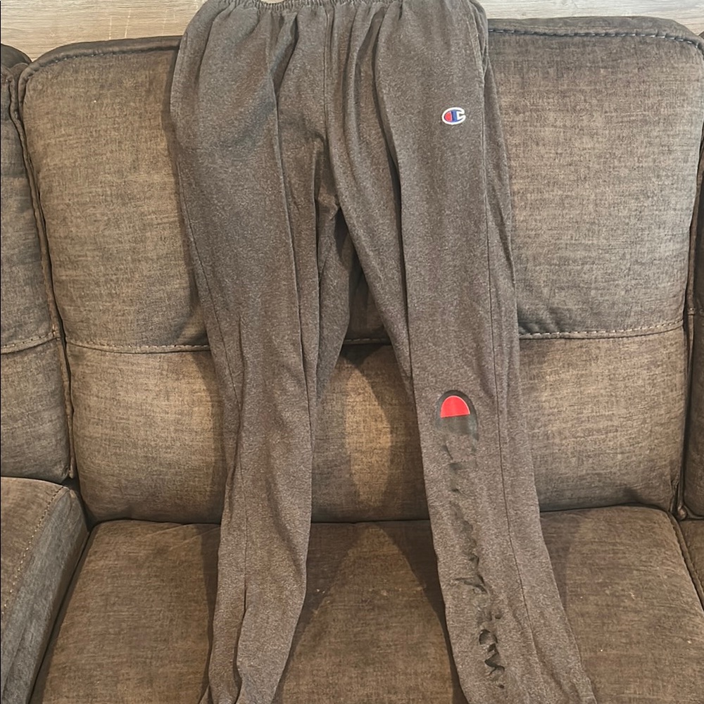 Champion Dark Gray Joggers with Logo